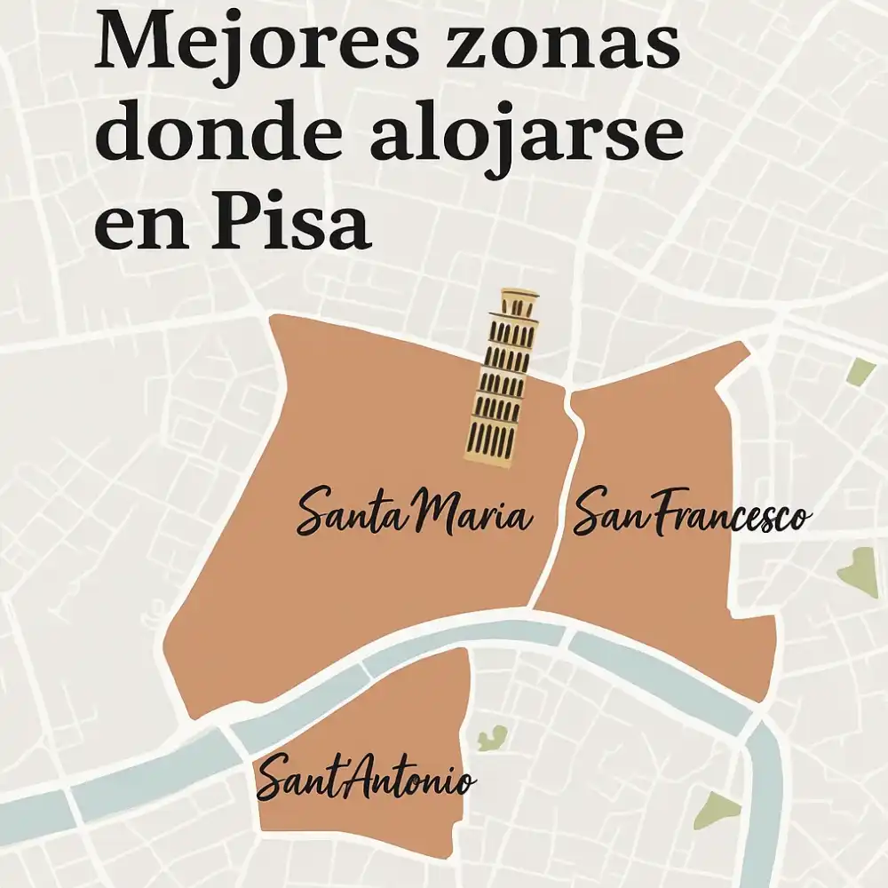 Mejores zonas donde alojarse en Pisa