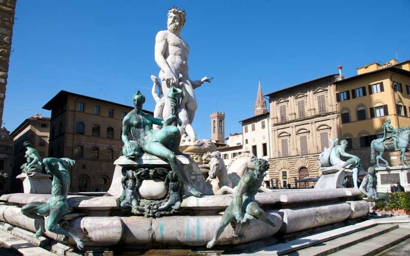 La Fuente de Neptuno en Florencia